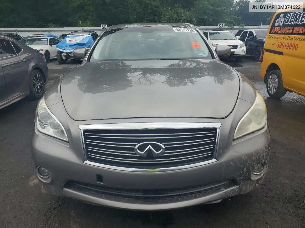 2011 Infiniti M37 X VIN: JN1BY1AR1BM374622 Lot: 63737125