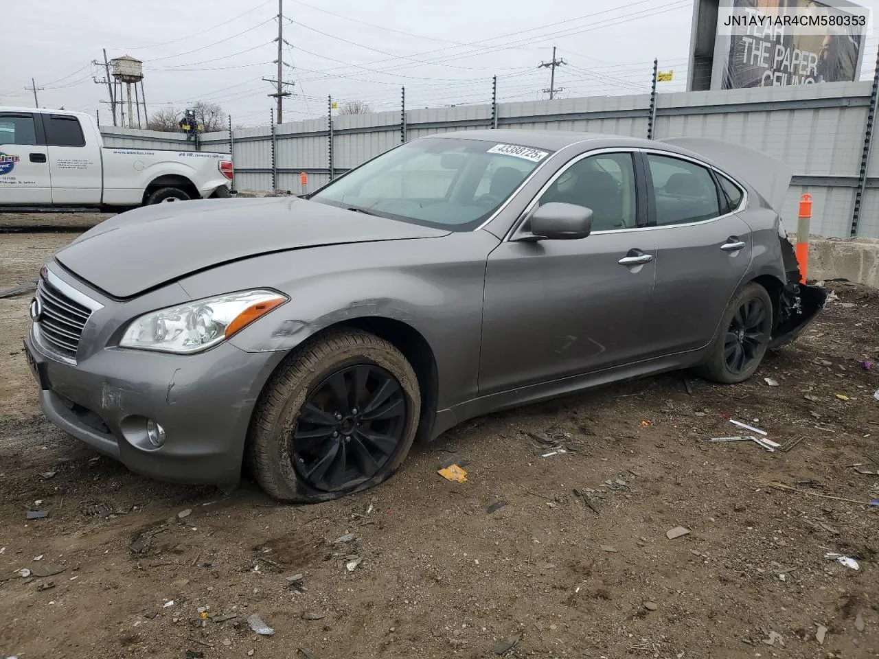 2012 Infiniti M56 X VIN: JN1AY1AR4CM580353 Lot: 43388725