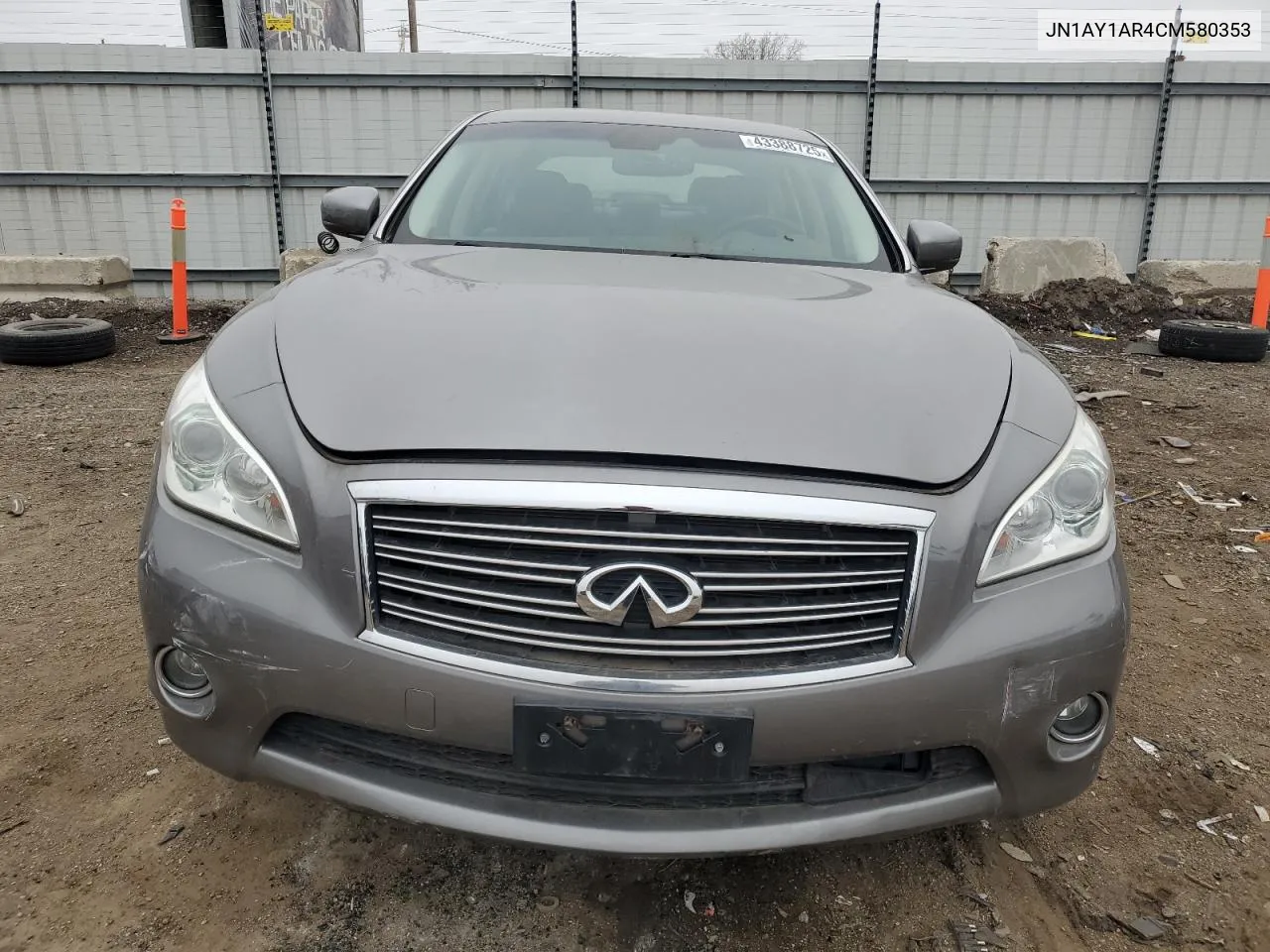 2012 Infiniti M56 X VIN: JN1AY1AR4CM580353 Lot: 43388725