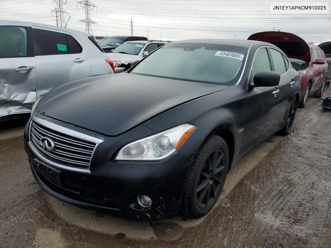 2012 Infiniti M35H VIN: JN1EY1AP6CM910025 Lot: 43483665