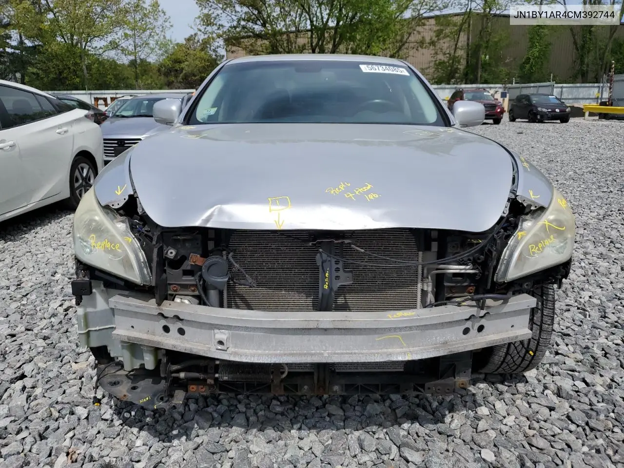 2012 Infiniti M37 X VIN: JN1BY1AR4CM392744 Lot: 56734085