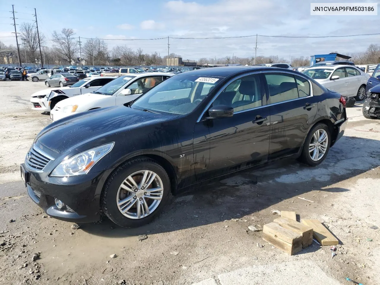 2015 Infiniti Q40 VIN: JN1CV6AP9FM503186 Lot: 43562015