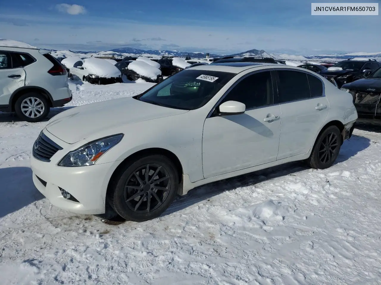 2015 Infiniti Q40 VIN: JN1CV6AR1FM650703 Lot: 45965195