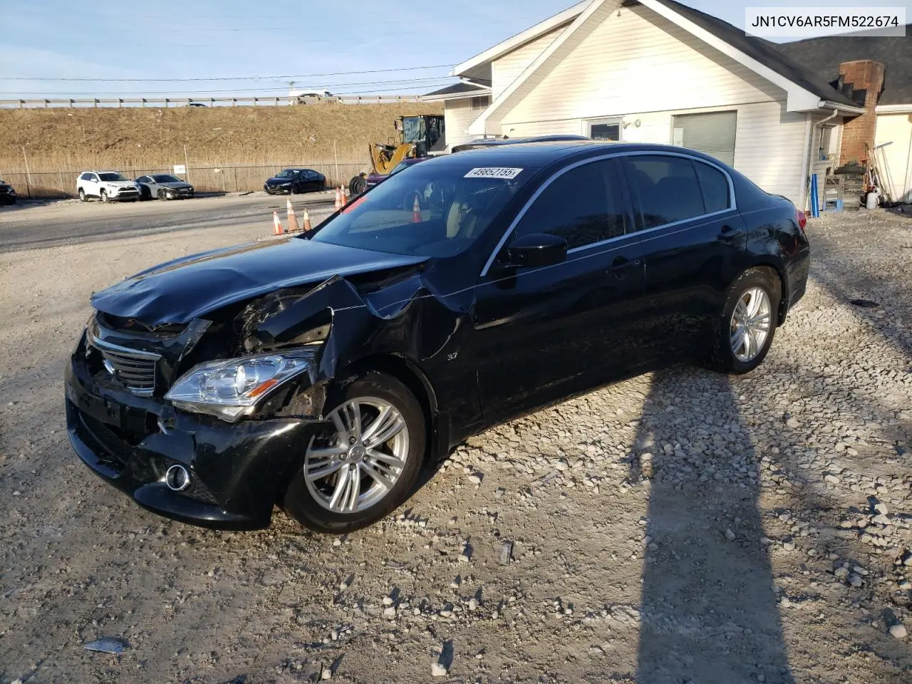 2015 Infiniti Q40 VIN: JN1CV6AR5FM522674 Lot: 49852155