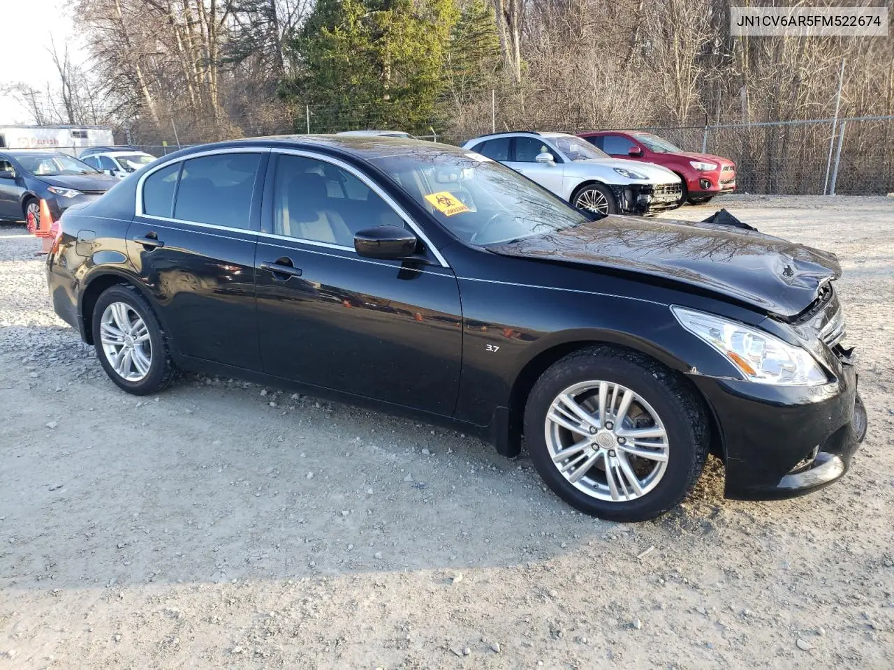 2015 Infiniti Q40 VIN: JN1CV6AR5FM522674 Lot: 49852155