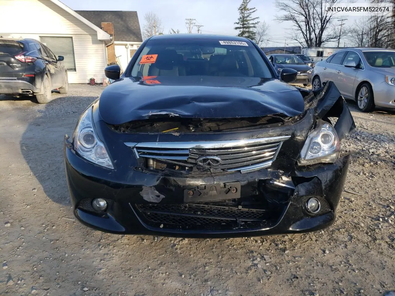 2015 Infiniti Q40 VIN: JN1CV6AR5FM522674 Lot: 49852155