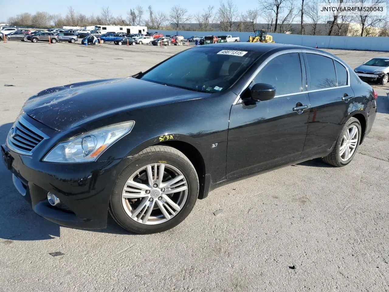 2015 Infiniti Q40 VIN: JN1CV6AR4FM520043 Lot: 49871315