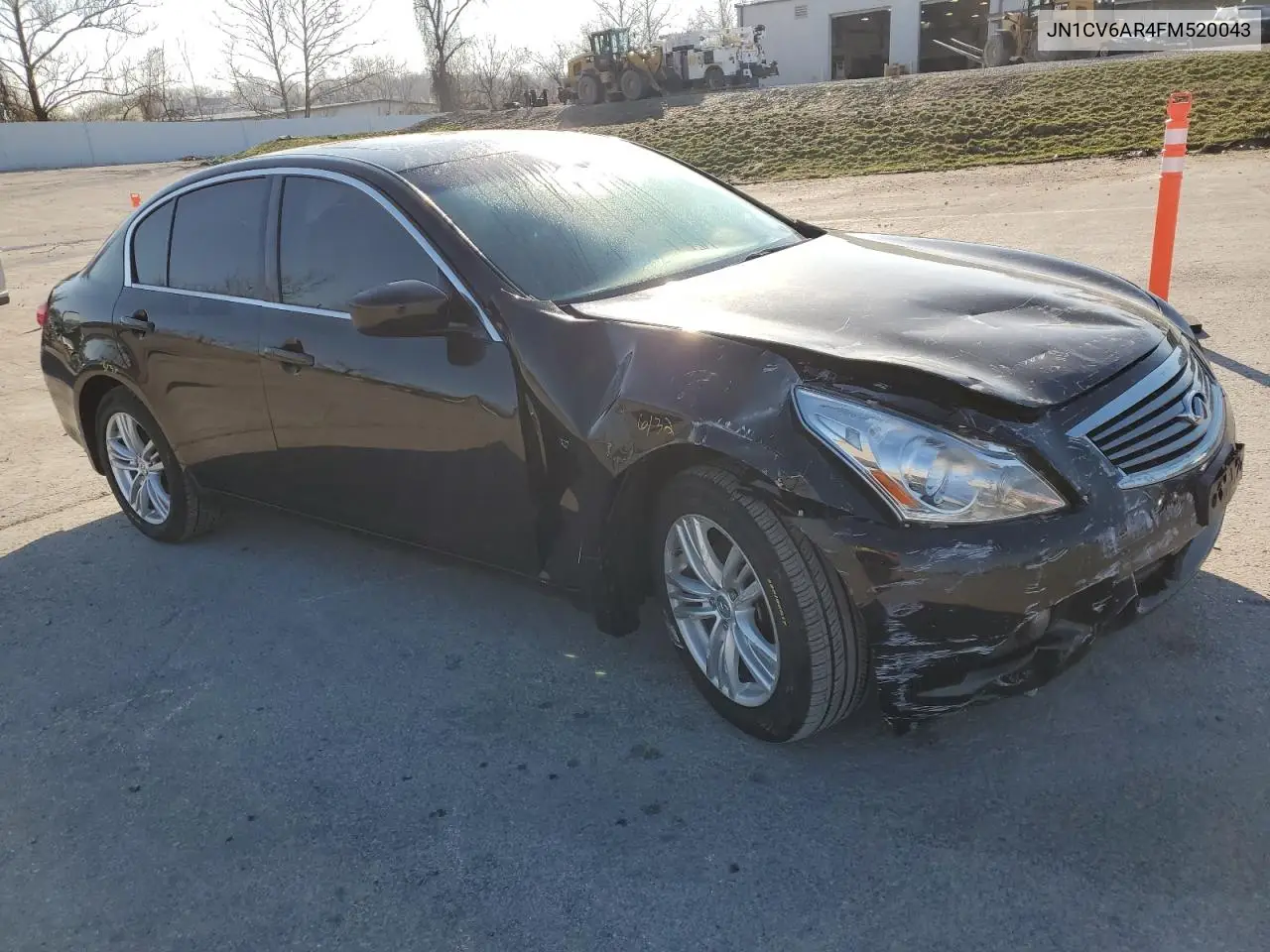 2015 Infiniti Q40 VIN: JN1CV6AR4FM520043 Lot: 49871315