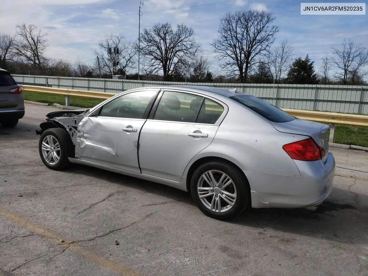 2015 Infiniti Q40 VIN: JN1CV6AR2FM520235 Lot: 50324205