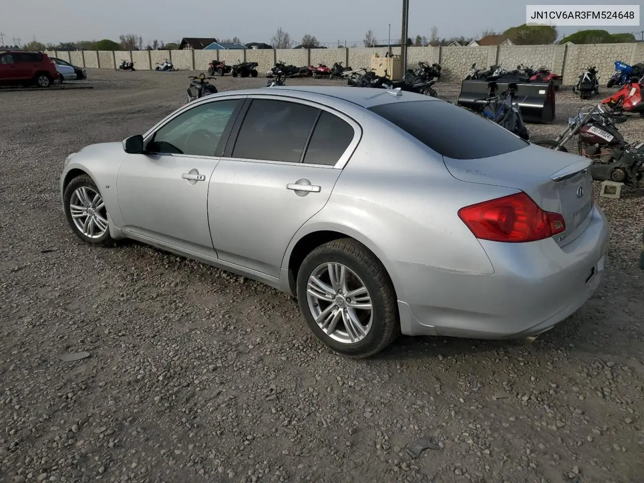 2015 Infiniti Q40 VIN: JN1CV6AR3FM524648 Lot: 50712275