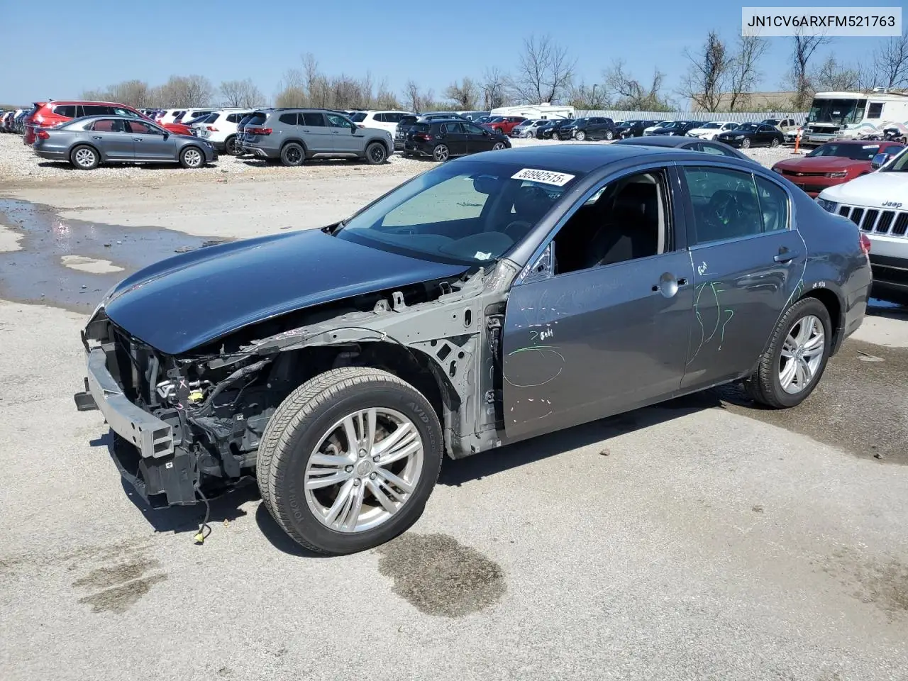 2015 Infiniti Q40 VIN: JN1CV6ARXFM521763 Lot: 50992515