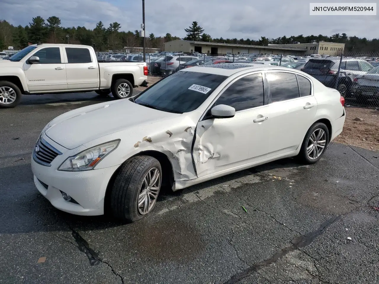 2015 Infiniti Q40 VIN: JN1CV6AR9FM520944 Lot: 51079965