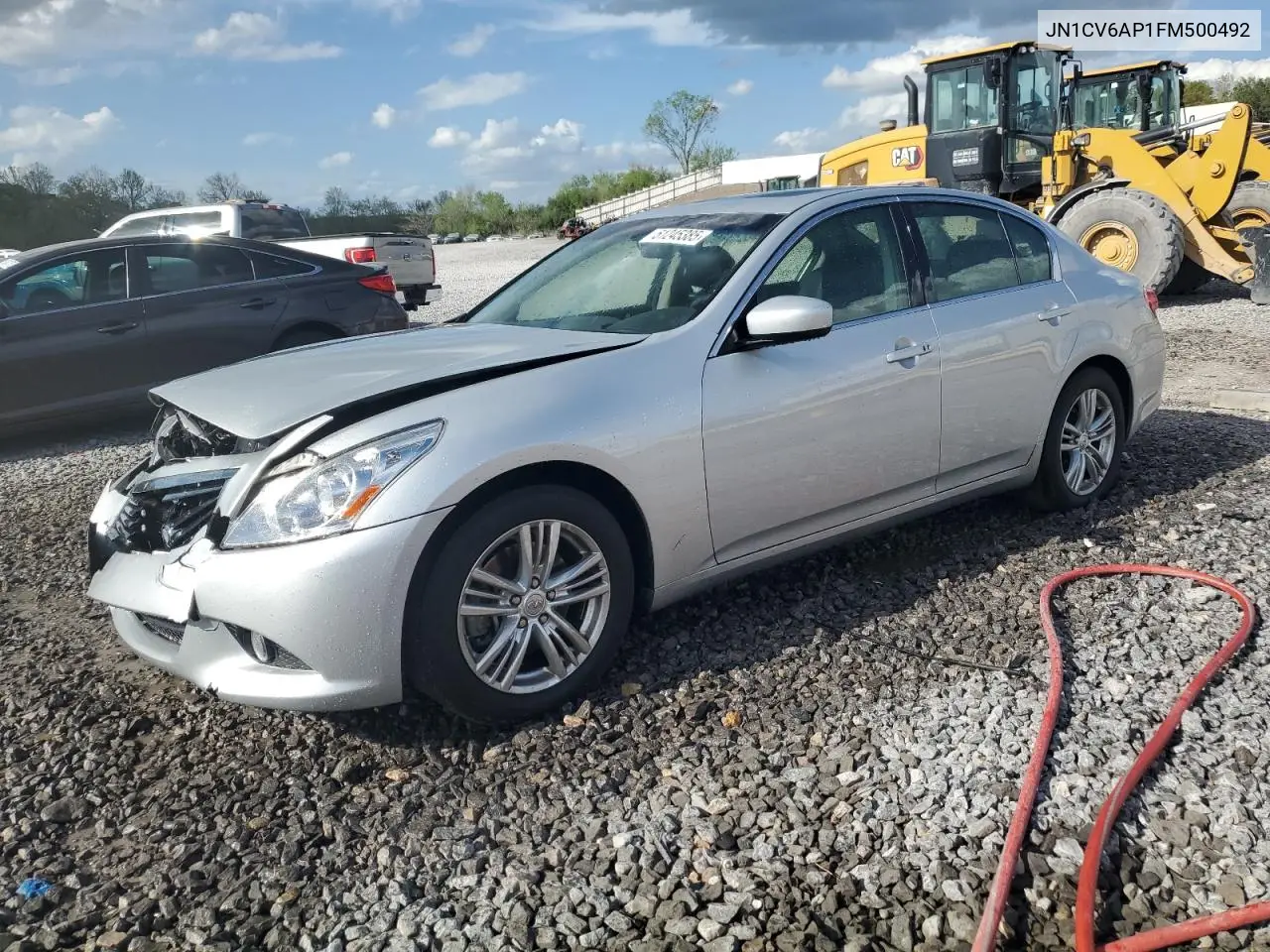 2015 Infiniti Q40 VIN: JN1CV6AP1FM500492 Lot: 51245385