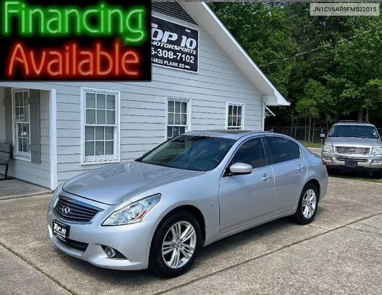 2015 Infiniti Q40 VIN: JN1CV6AR9FM522015 Lot: 51721012