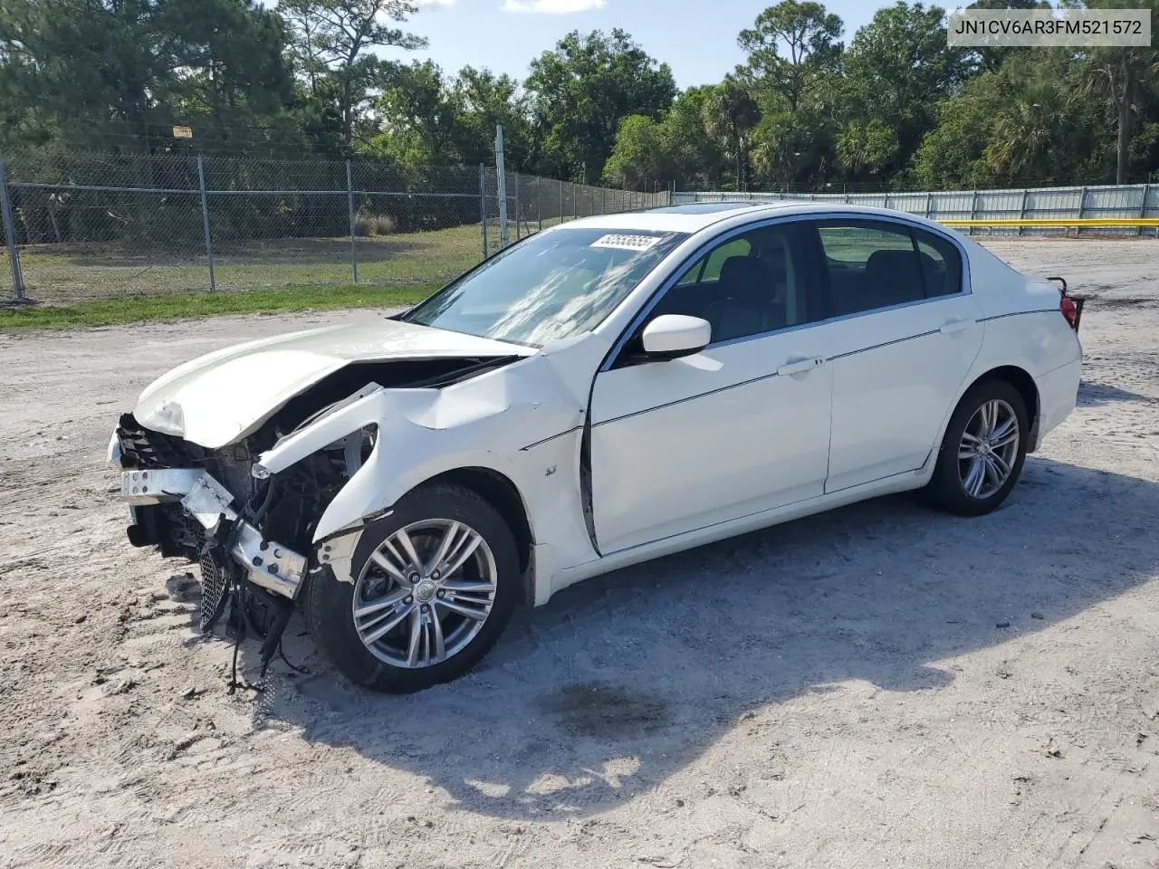 2015 Infiniti Q40 VIN: JN1CV6AR3FM521572 Lot: 52553655