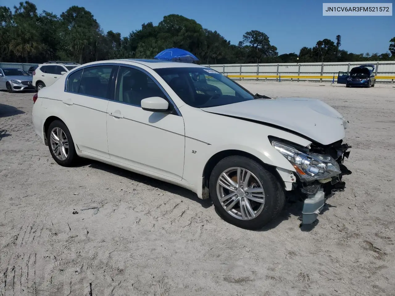 2015 Infiniti Q40 VIN: JN1CV6AR3FM521572 Lot: 52553655