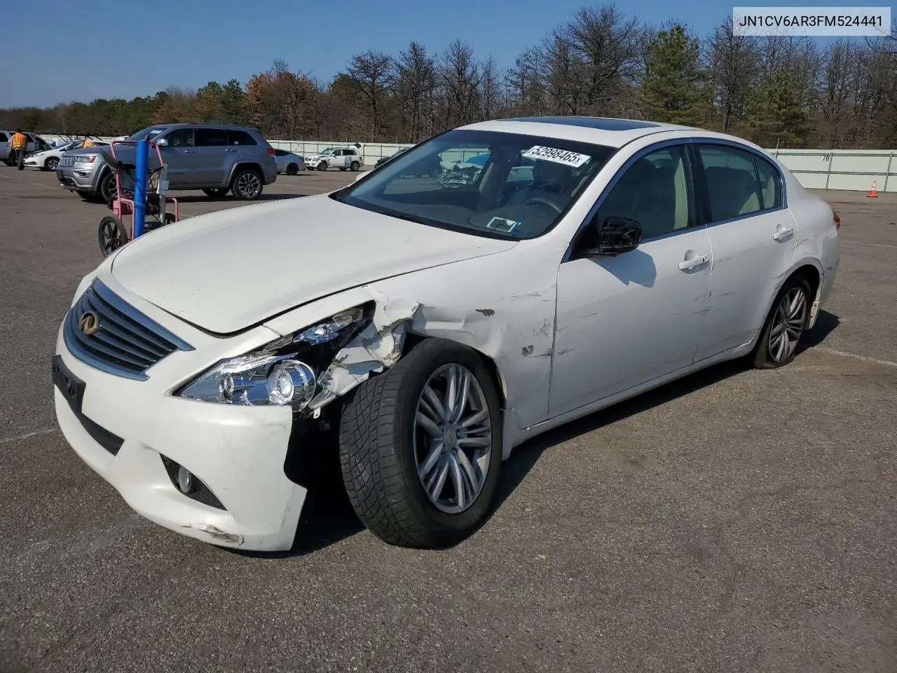 2015 Infiniti Q40 VIN: JN1CV6AR3FM524441 Lot: 52998465