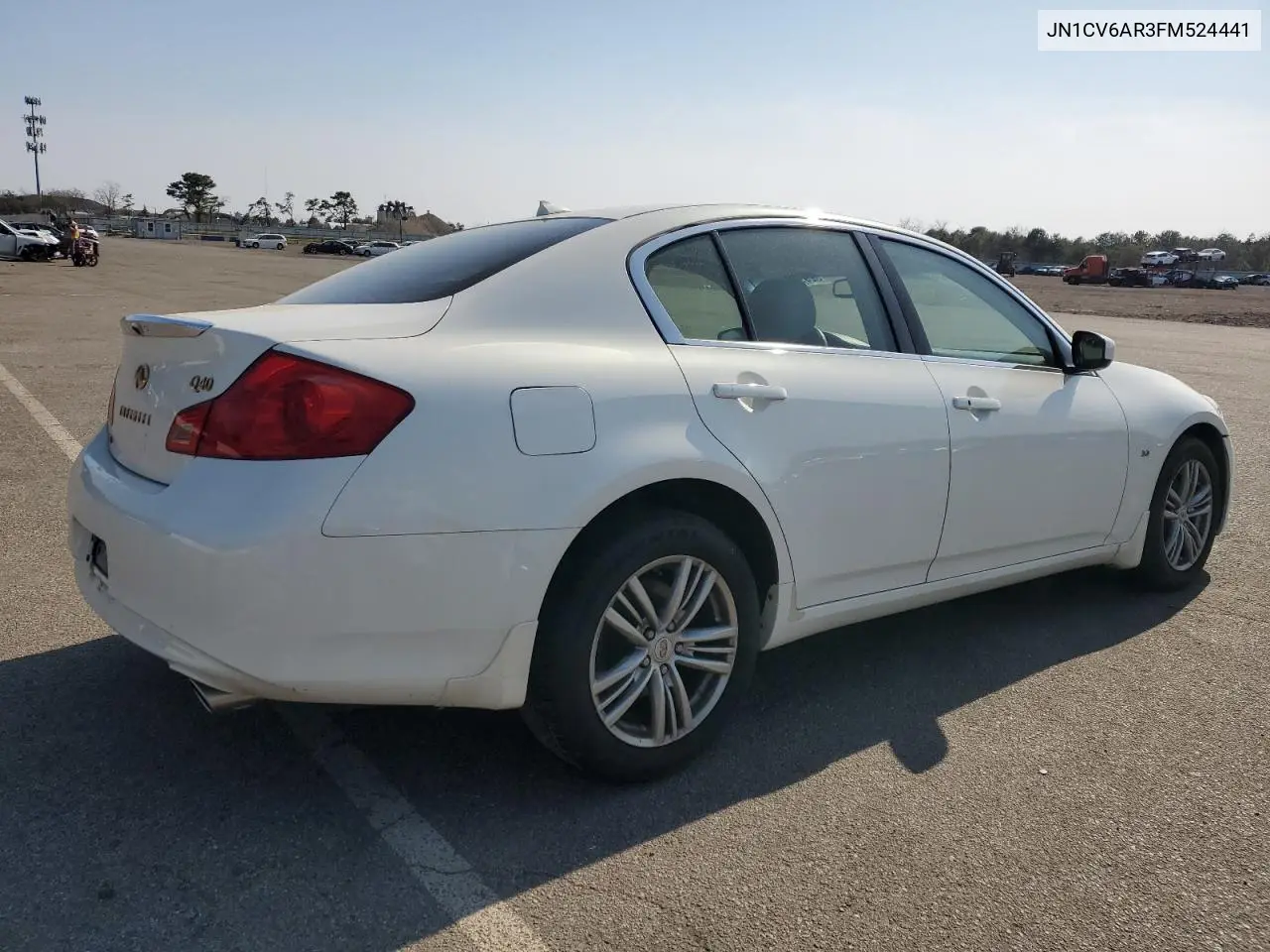 2015 Infiniti Q40 VIN: JN1CV6AR3FM524441 Lot: 52998465