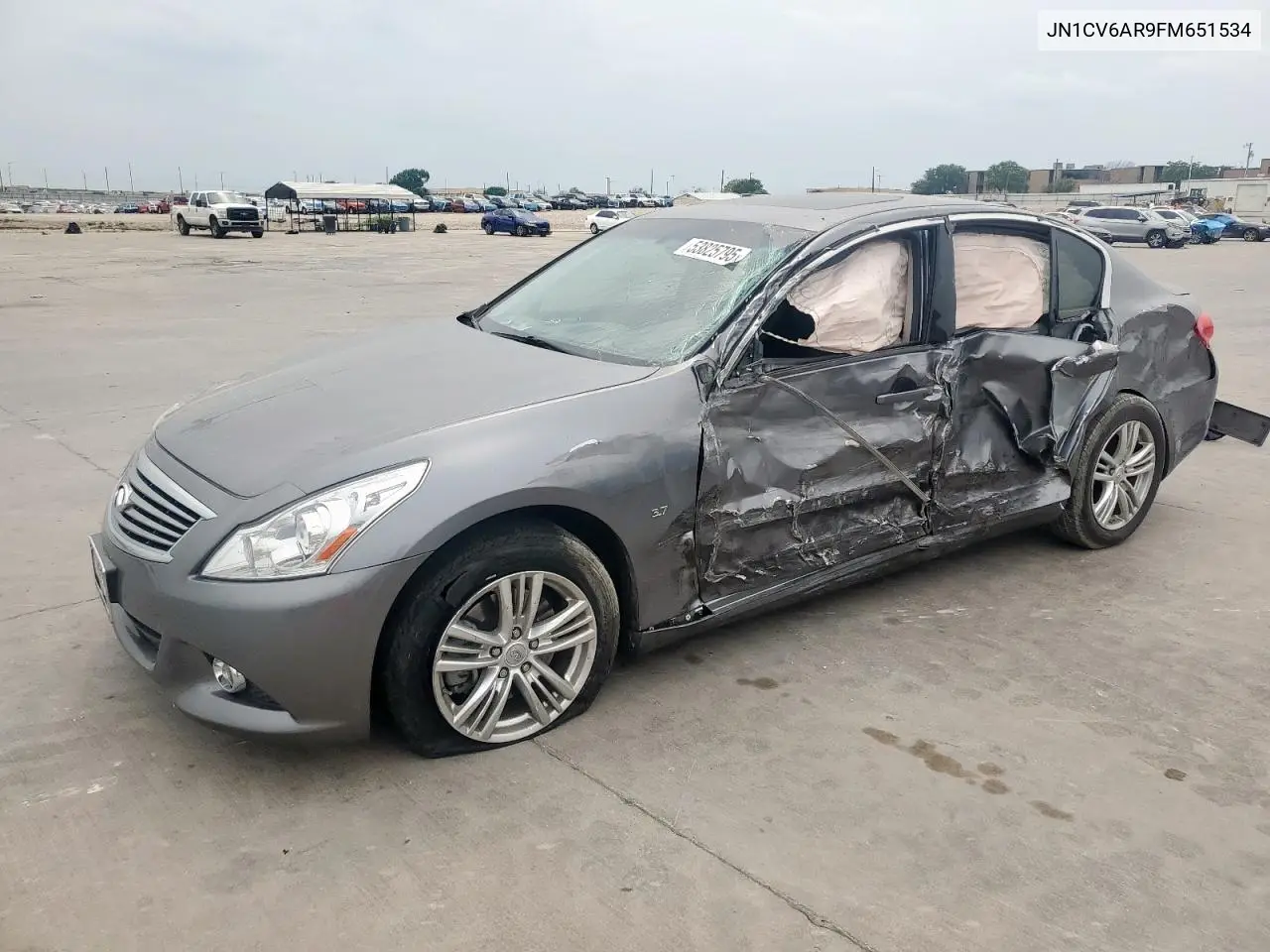 2015 Infiniti Q40 VIN: JN1CV6AR9FM651534 Lot: 53825795