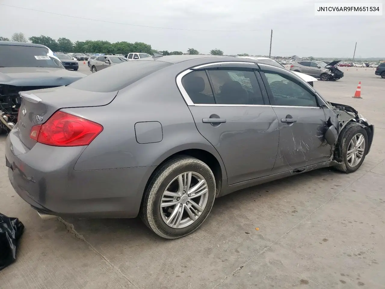 2015 Infiniti Q40 VIN: JN1CV6AR9FM651534 Lot: 53825795