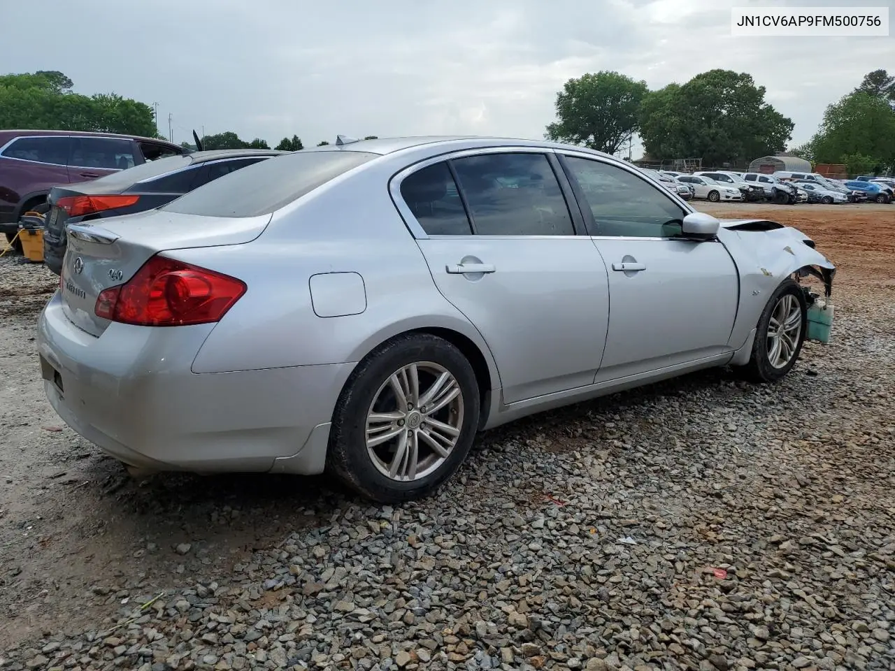 2015 Infiniti Q40 VIN: JN1CV6AP9FM500756 Lot: 54555655