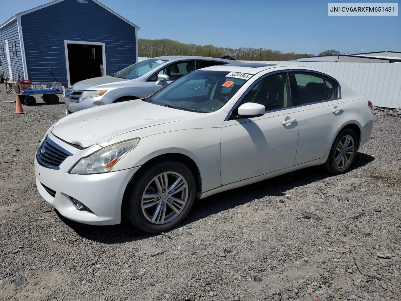 2015 Infiniti Q40 VIN: JN1CV6ARXFM651431 Lot: 55041645