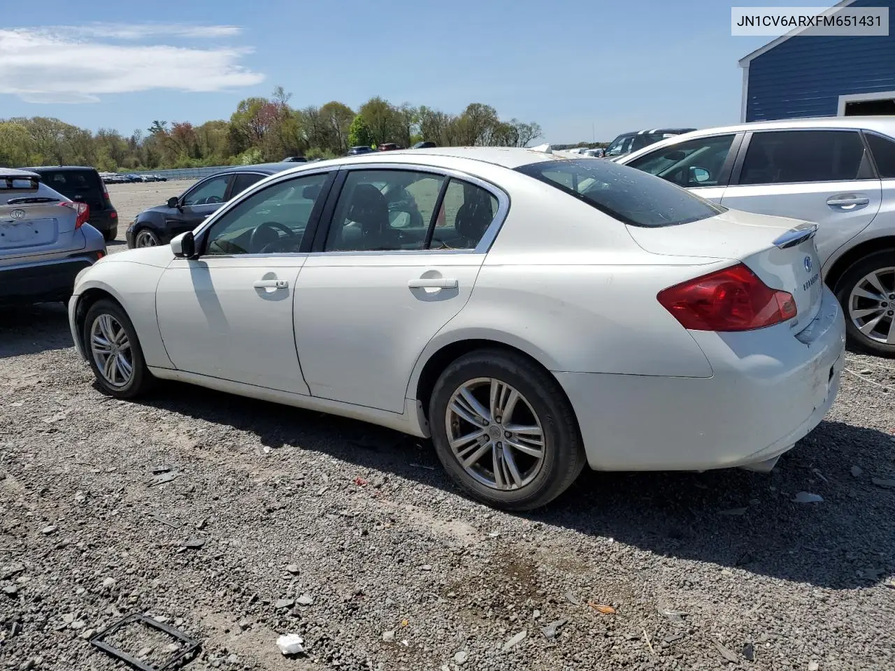 2015 Infiniti Q40 VIN: JN1CV6ARXFM651431 Lot: 55041645
