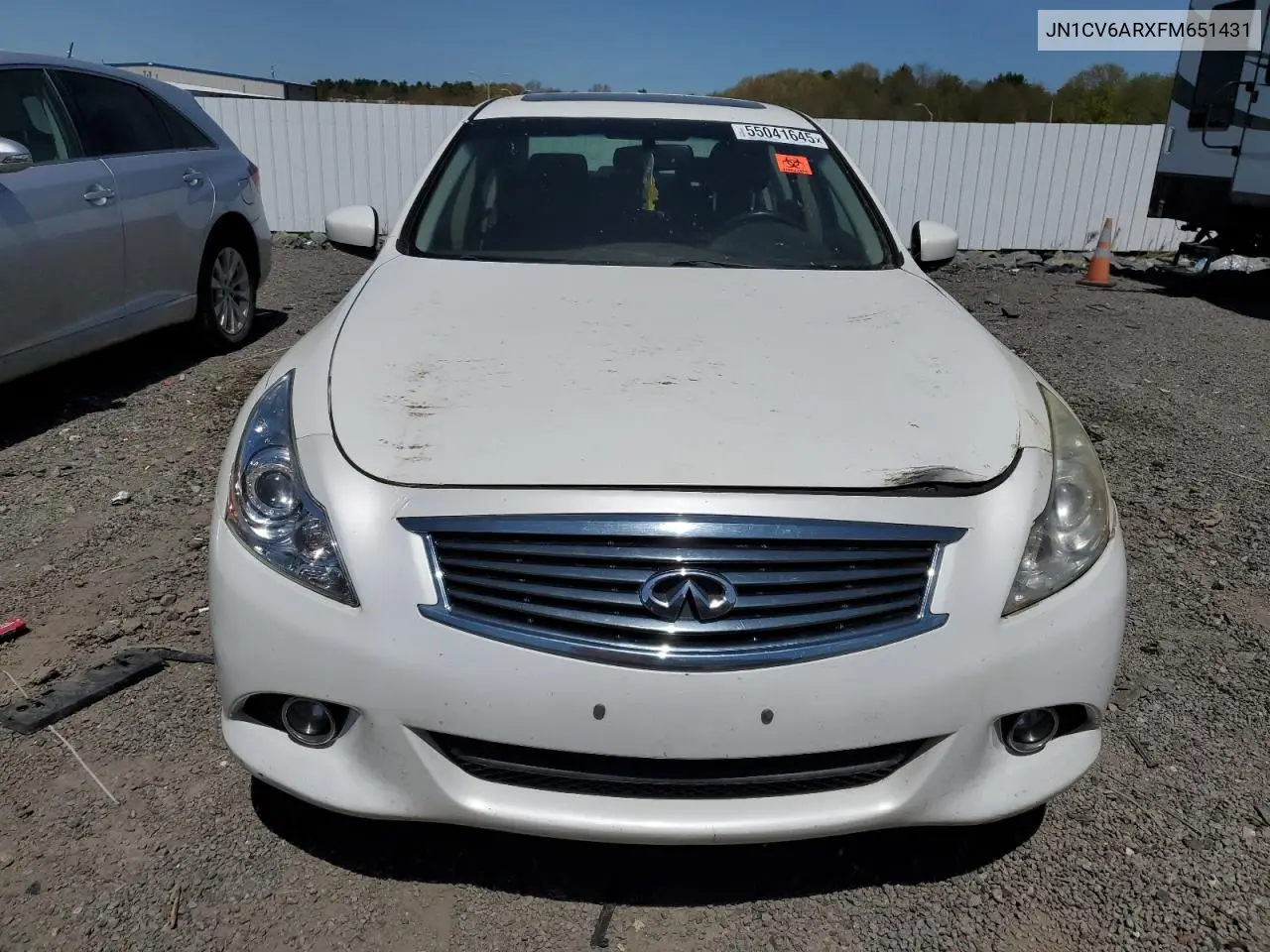 2015 Infiniti Q40 VIN: JN1CV6ARXFM651431 Lot: 55041645