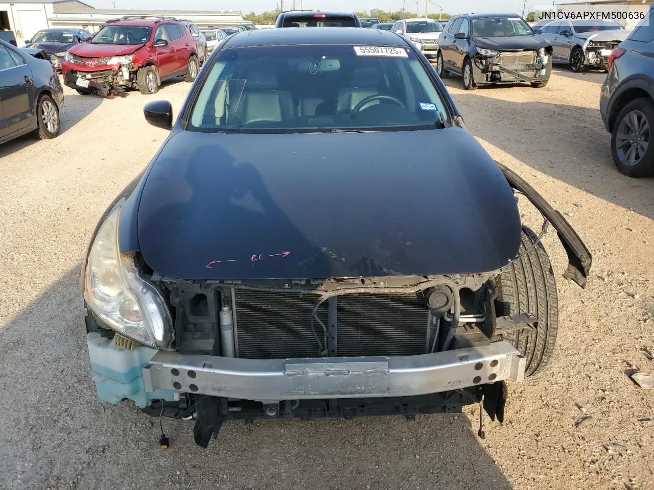 2015 Infiniti Q40 VIN: JN1CV6APXFM500636 Lot: 55507725
