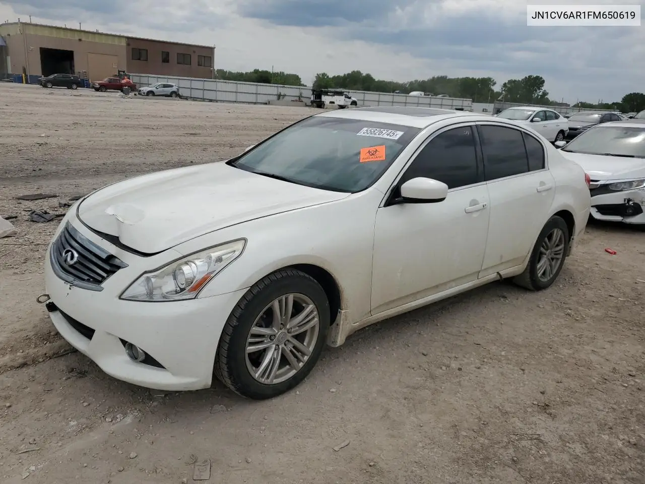 2015 Infiniti Q40 VIN: JN1CV6AR1FM650619 Lot: 55826745