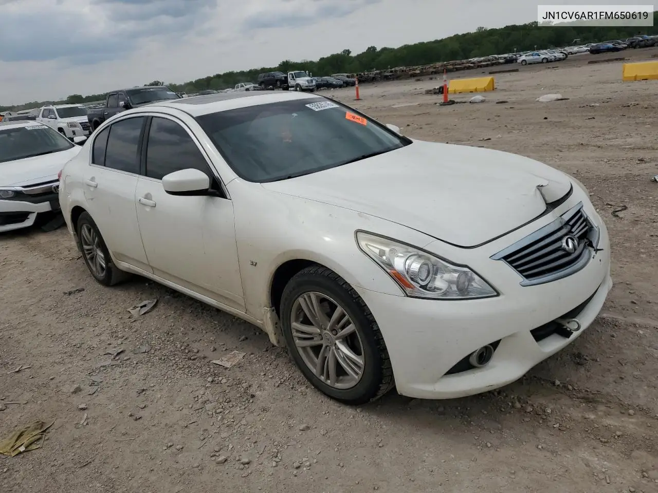2015 Infiniti Q40 VIN: JN1CV6AR1FM650619 Lot: 55826745