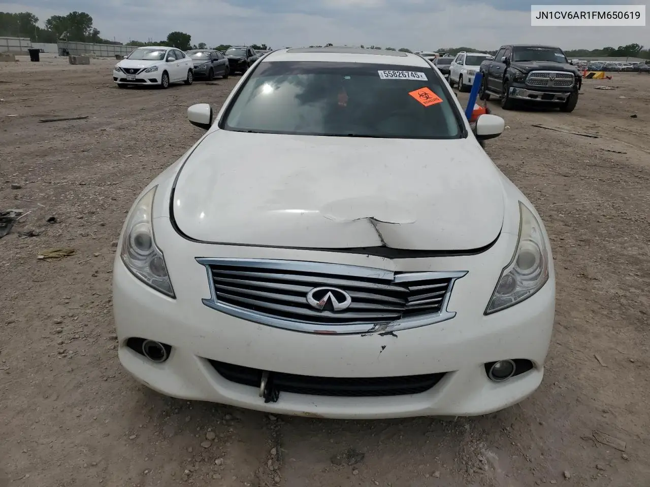 2015 Infiniti Q40 VIN: JN1CV6AR1FM650619 Lot: 55826745