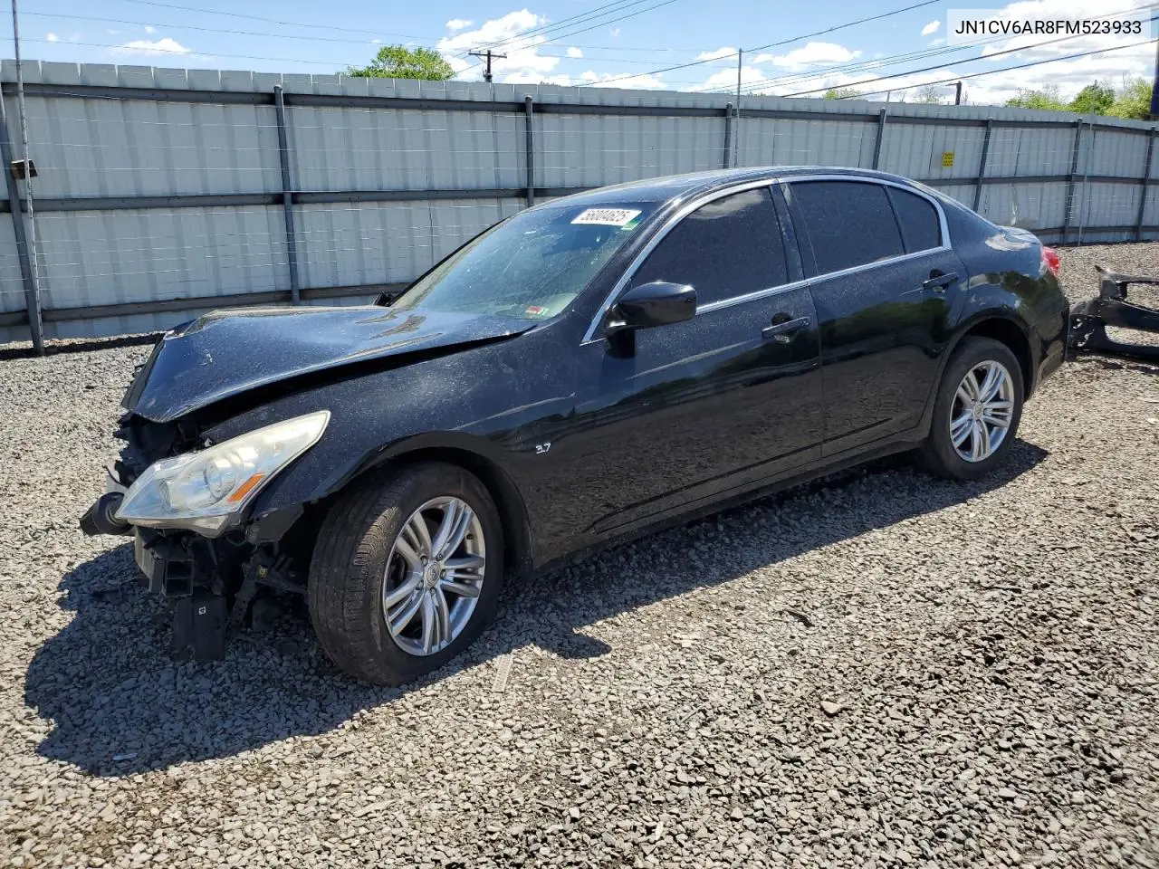 2015 Infiniti Q40 VIN: JN1CV6AR8FM523933 Lot: 56004625