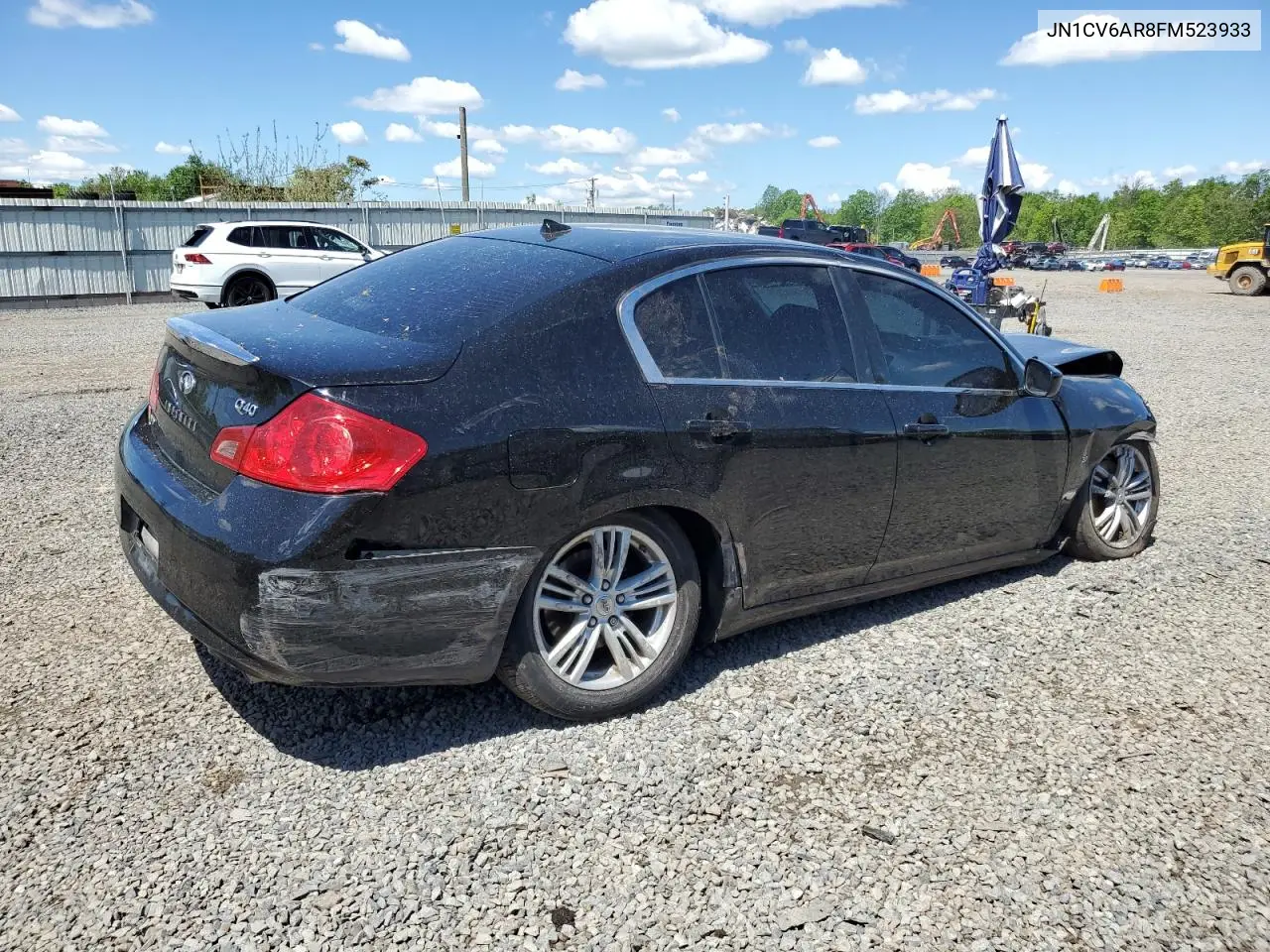 2015 Infiniti Q40 VIN: JN1CV6AR8FM523933 Lot: 56004625