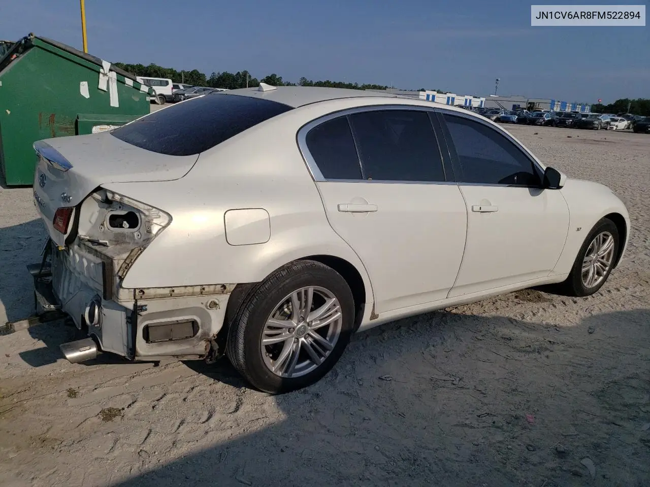 2015 Infiniti Q40 VIN: JN1CV6AR8FM522894 Lot: 56124285