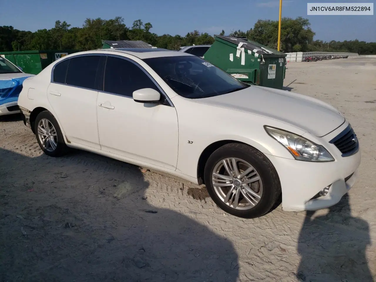 2015 Infiniti Q40 VIN: JN1CV6AR8FM522894 Lot: 56124285