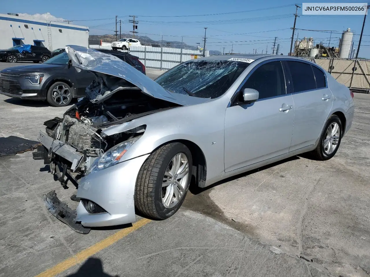 2015 Infiniti Q40 VIN: JN1CV6AP3FM500266 Lot: 56804595