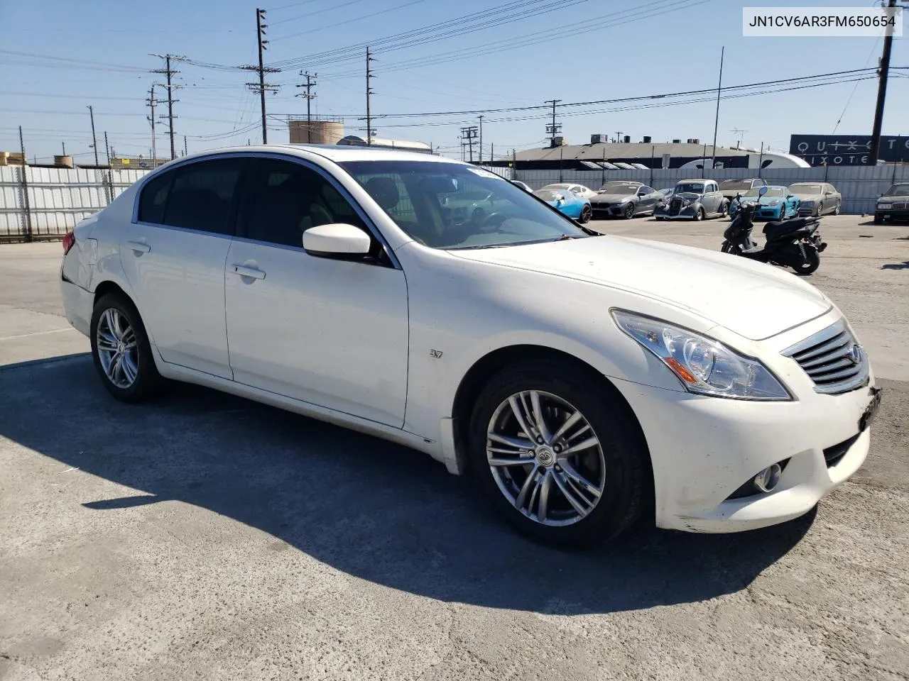 2015 Infiniti Q40 VIN: JN1CV6AR3FM650654 Lot: 57153864