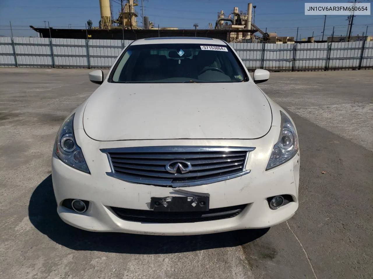 2015 Infiniti Q40 VIN: JN1CV6AR3FM650654 Lot: 57153864