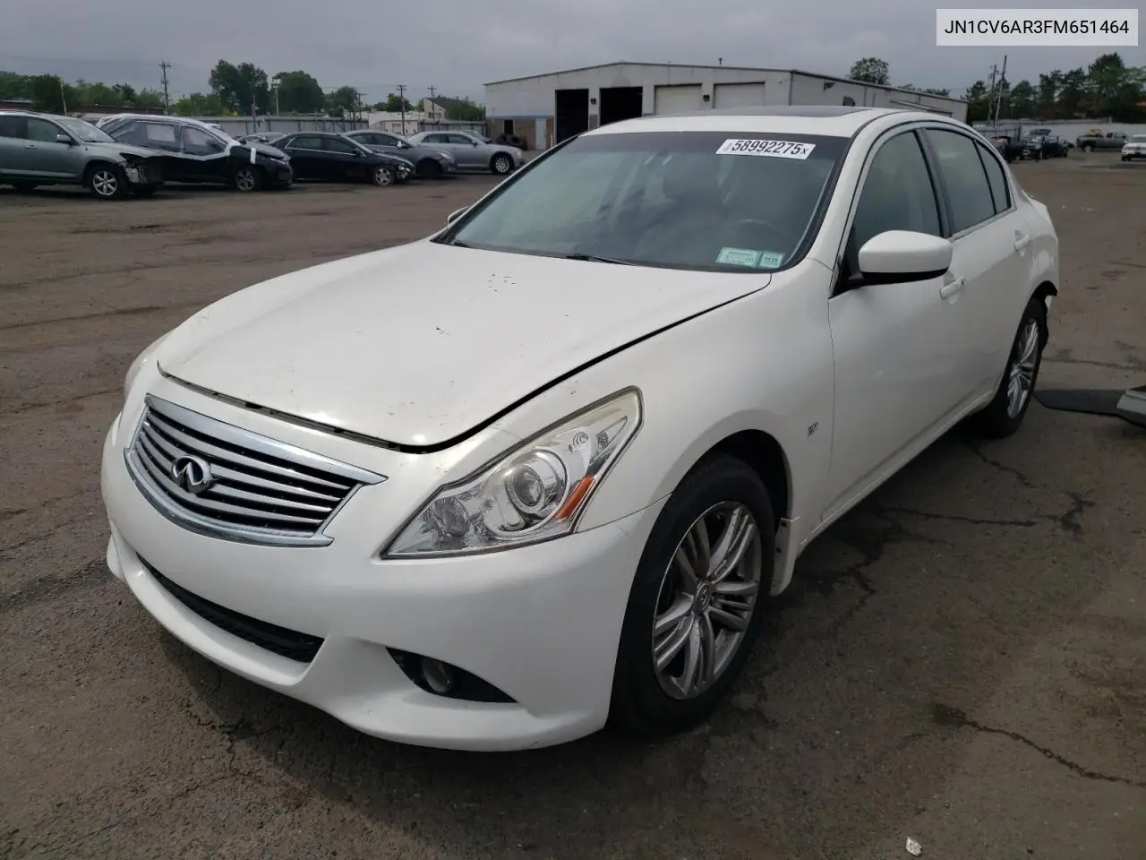 2015 Infiniti Q40 VIN: JN1CV6AR3FM651464 Lot: 58992275
