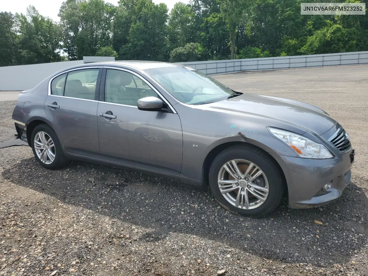 2015 Infiniti Q40 VIN: JN1CV6AR6FM523252 Lot: 58997545