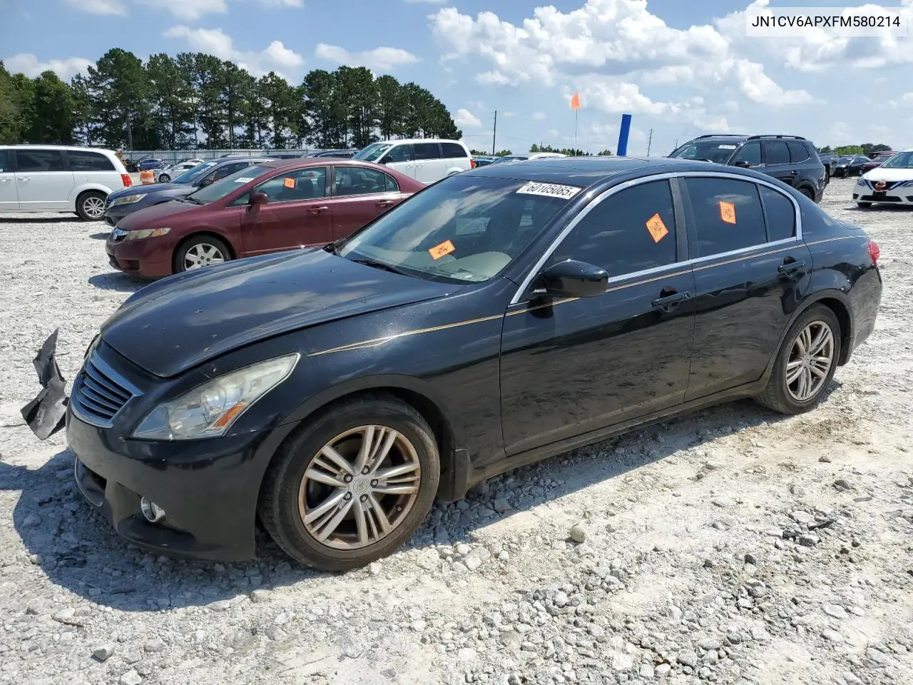 2015 Infiniti Q40 VIN: JN1CV6APXFM580214 Lot: 60105085