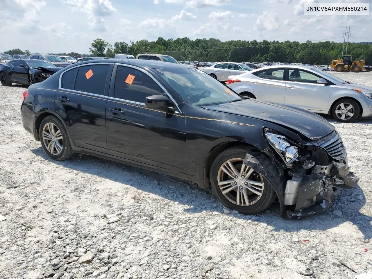 2015 Infiniti Q40 VIN: JN1CV6APXFM580214 Lot: 60105085