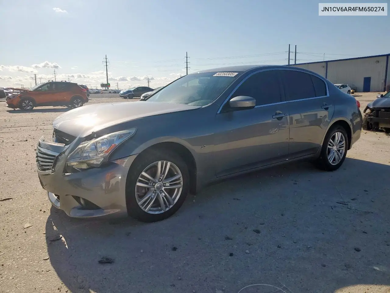 2015 Infiniti Q40 VIN: JN1CV6AR4FM650274 Lot: 60250305