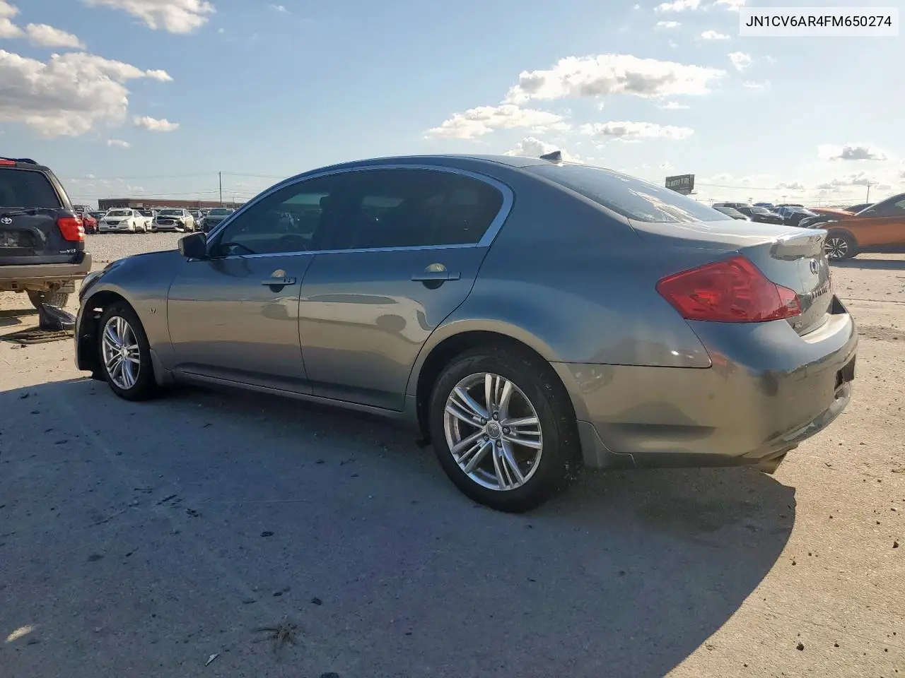 2015 Infiniti Q40 VIN: JN1CV6AR4FM650274 Lot: 60250305