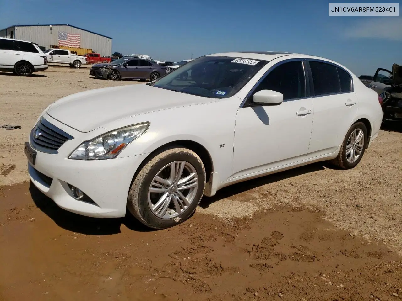 2015 Infiniti Q40 VIN: JN1CV6AR8FM523401 Lot: 60757125
