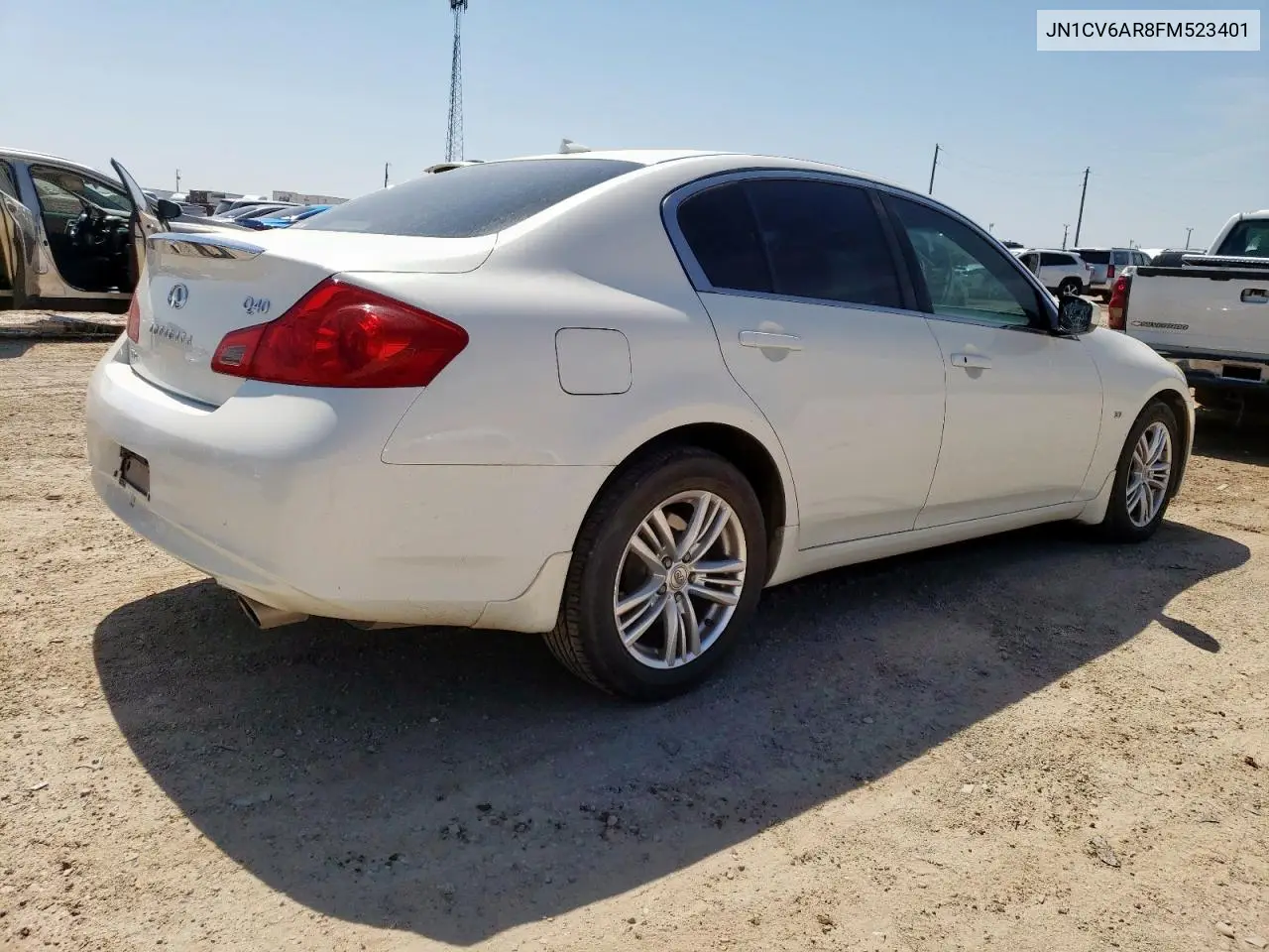 2015 Infiniti Q40 VIN: JN1CV6AR8FM523401 Lot: 60757125