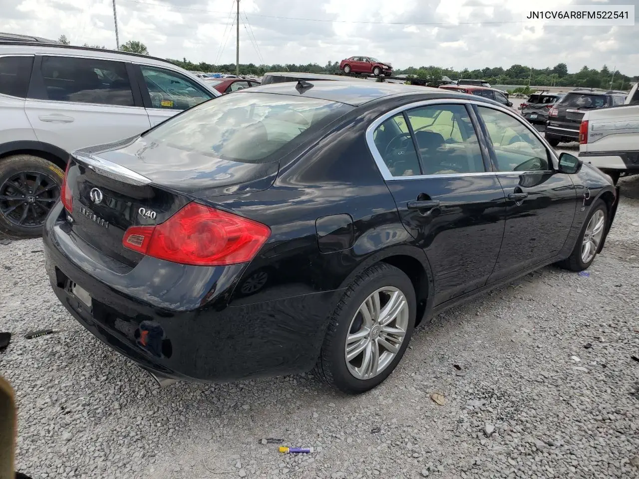 2015 Infiniti Q40 VIN: JN1CV6AR8FM522541 Lot: 61760175