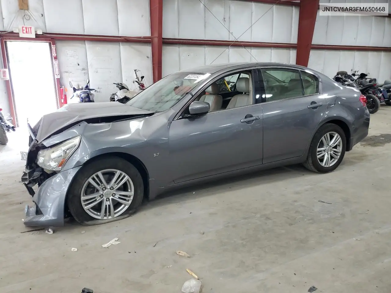 2015 Infiniti Q40 VIN: JN1CV6AR3FM650668 Lot: 62281545