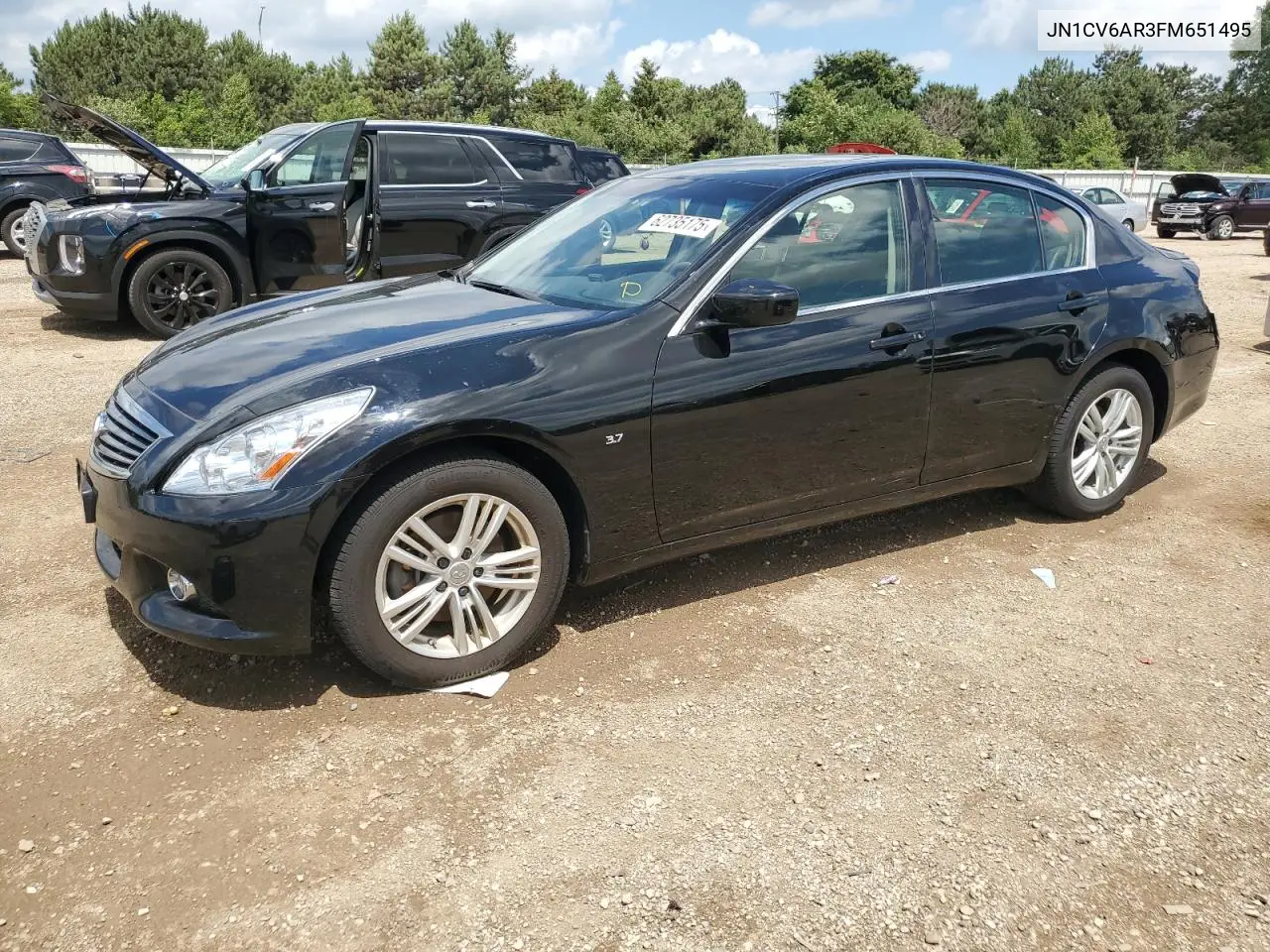 2015 Infiniti Q40 VIN: JN1CV6AR3FM651495 Lot: 62735175